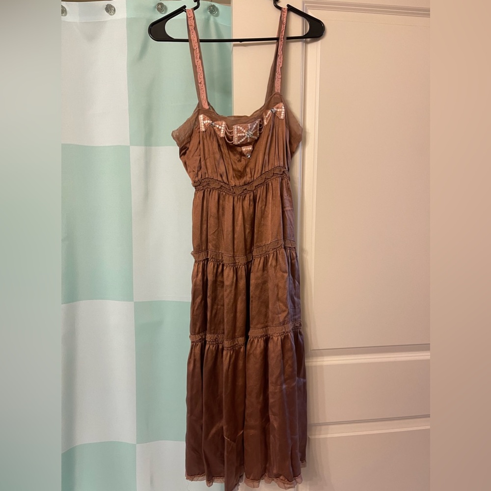 Rebecca Taylor Silk Brown Dress